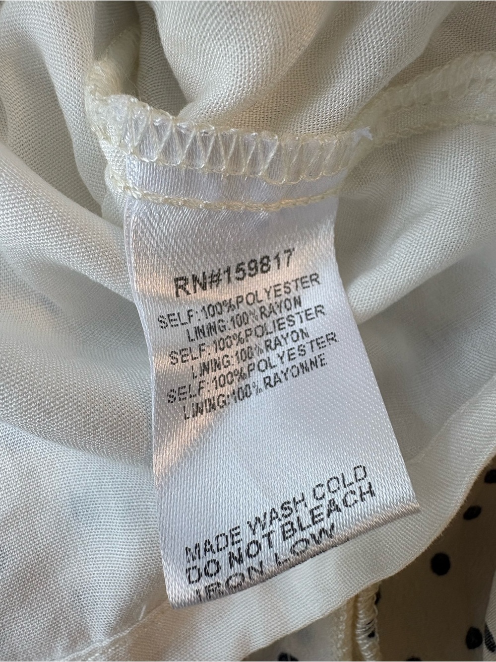 Altar’d State Maisie Ivory & Black Polka Dot Tiered Dress NWT Sz XL - Picture 7 of 9